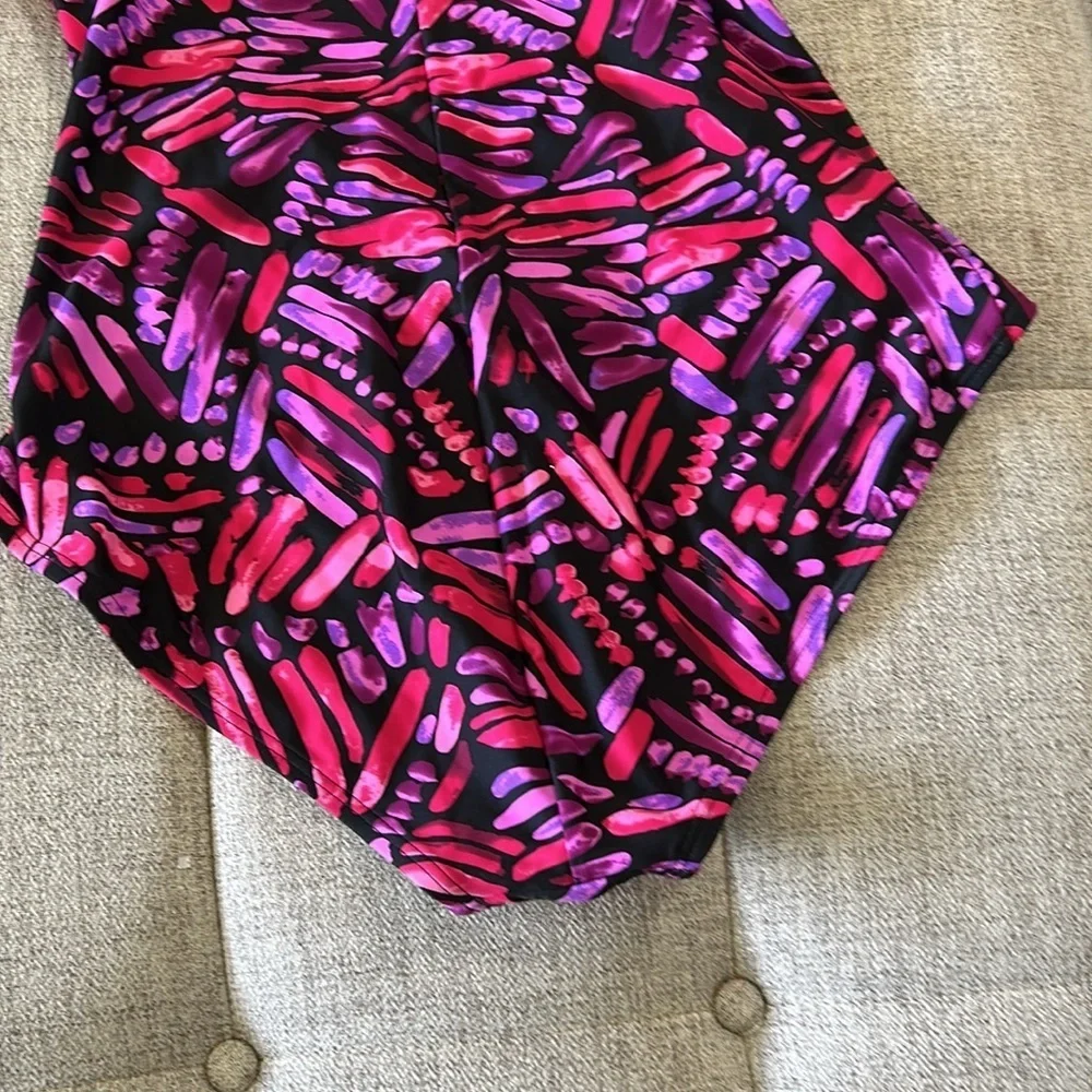 SHORE CLUB ONE PIECE BATHING SUIT PINK AND VIOLET SIZE 16